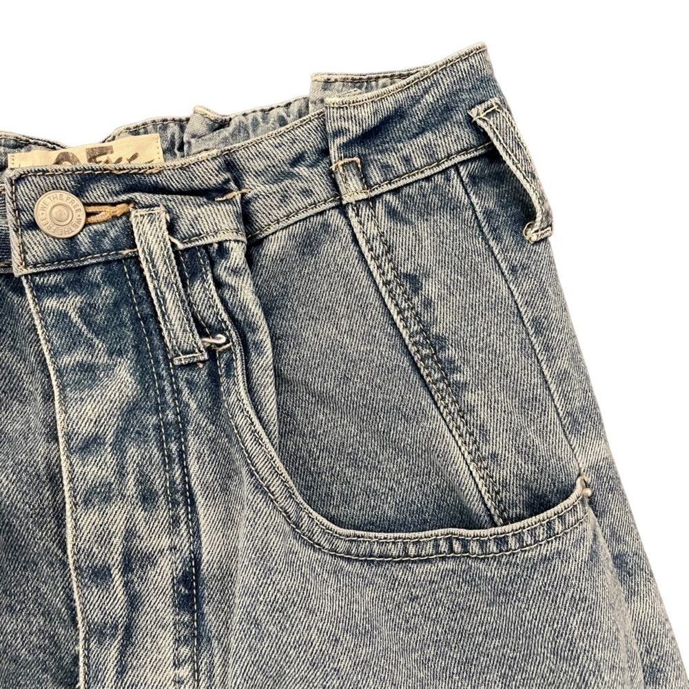 We the Free East of Eden Frayed Denim Mini Skirt, Size 25 - Picture 3 of 7